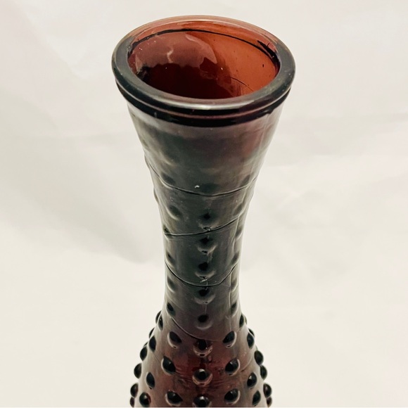 Mid-Century Amethyst Hobnail Bud Vase, Vintage, EUC - Picture 7 of 9